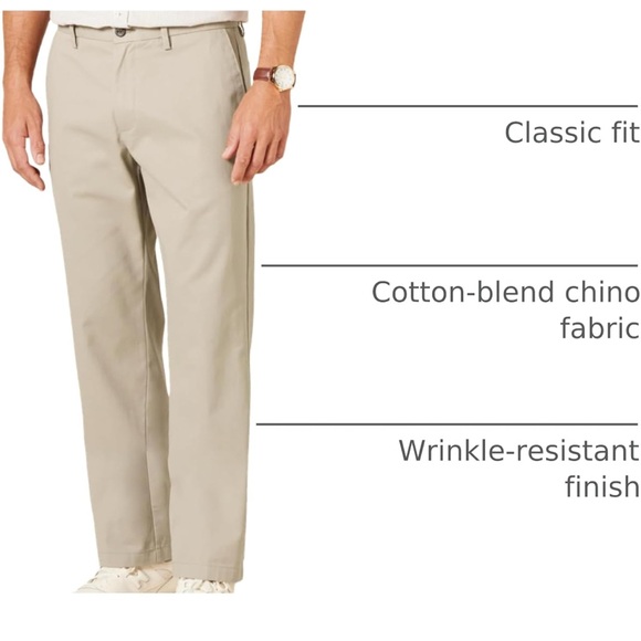 Amazon Essentials Men's Wrinkle Resistant Khaki Pants size 29x32 - Picture 4 of 7
